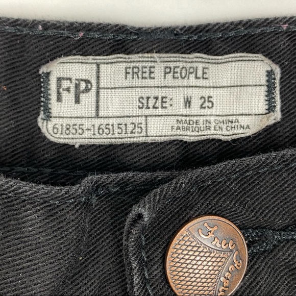 Free People Lace Trim Shorts Black - Picture 4 of 6